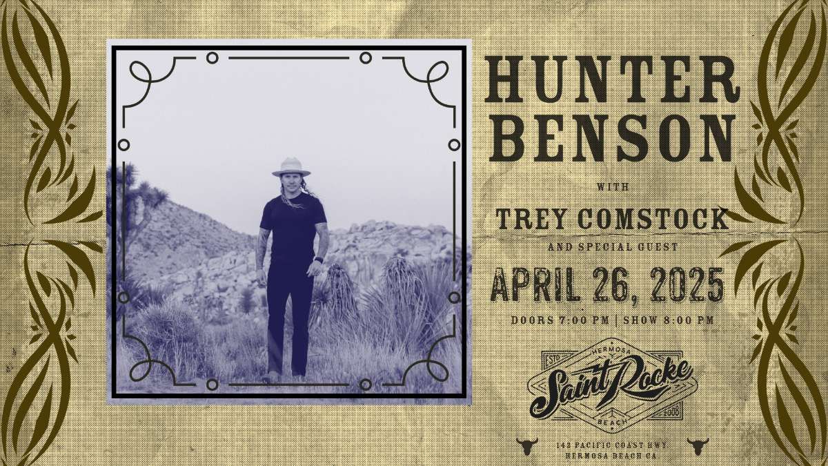 Hunter Benson w/ Trey Comstock, The Thrifters & Nick James at Saint Rocke