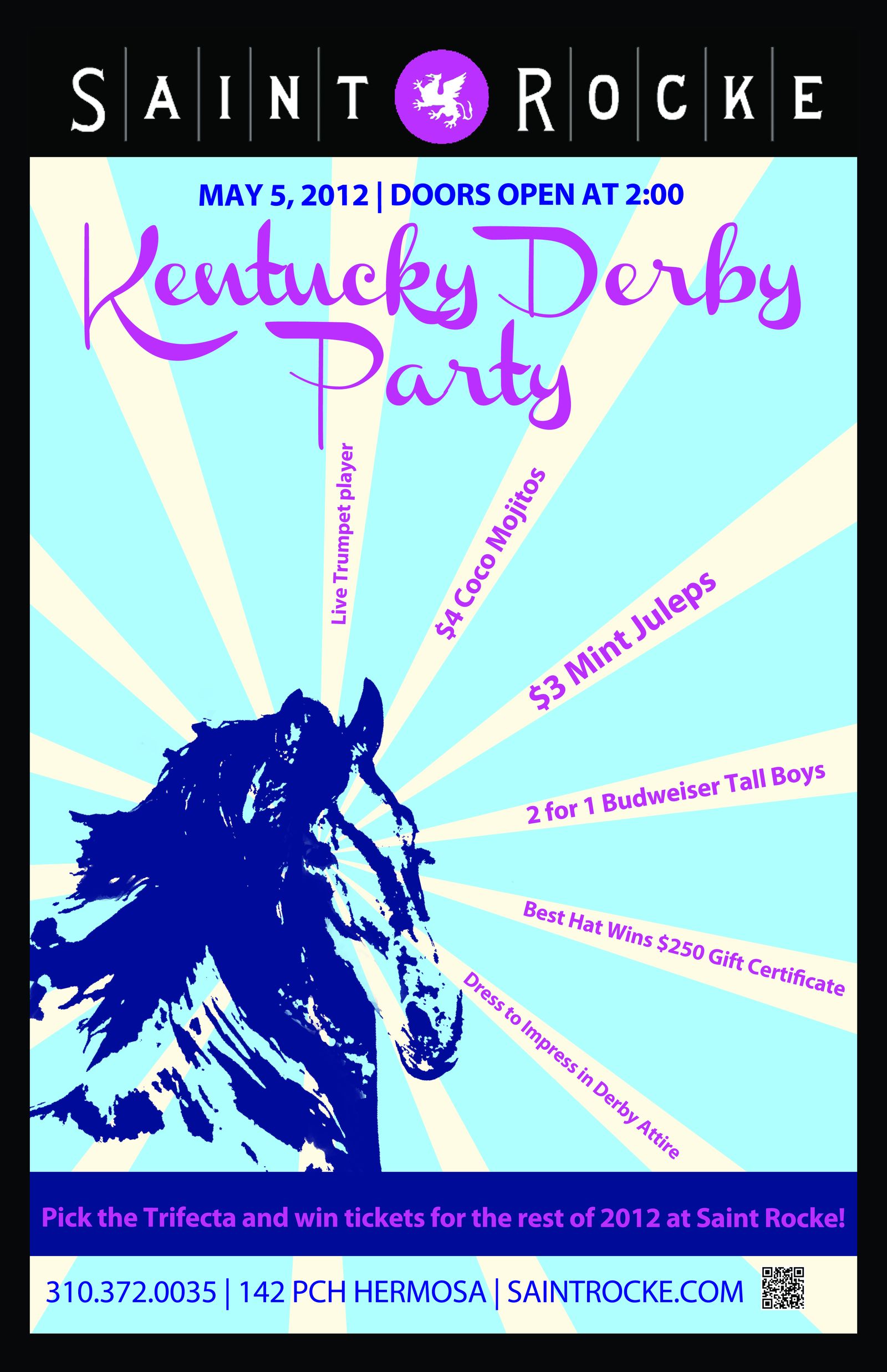 Kentucky Derby Party at Saint Rocke